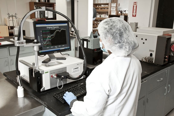 All materials must go through FTNIR testing prior to being Released by QC for use at the GMP facility