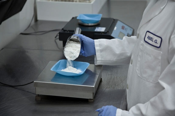 Weigh Room: Each ingredient is weighed separately and precisely to each Order’s Requirement